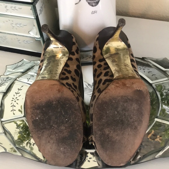 Dolce & Gabbana leopard peep-toe high heels - Picture 4 of 4